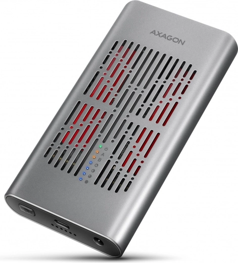 Axagon Clone Master aluminiowa zewnętrzna obudowa dla dwóch NVMe M.2 SSD USB‑C 3.2 Gen 2x2 20 Gbps
