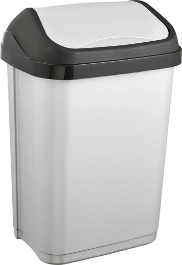 Keeeper plastikowy kosz na śmieci z uchylną pokrywą 10 l