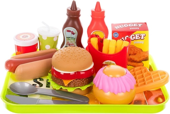26 elementów do zabawy w fast food