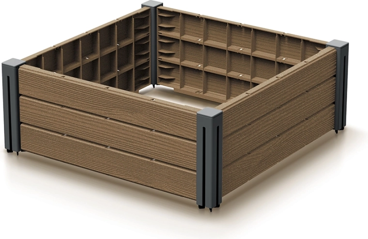 Podwyższona grządka Base Plant 61,8 × 61,8 × 23 cm naturo ECO