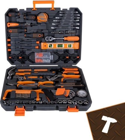 168 elementów w przejrzystej walizce