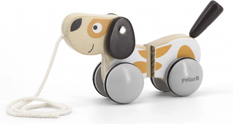 Drewniany piesek na sznurku VIGA POLARB