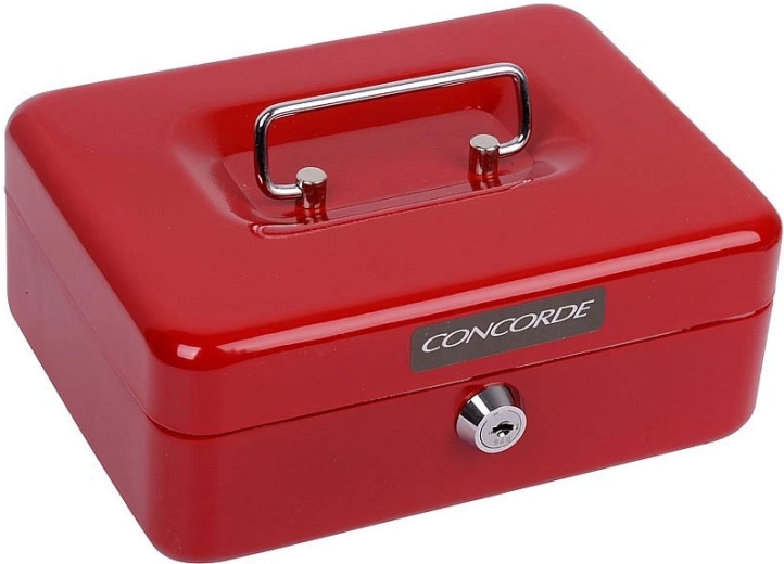Metalowa kasa Concorde 22 czerwona