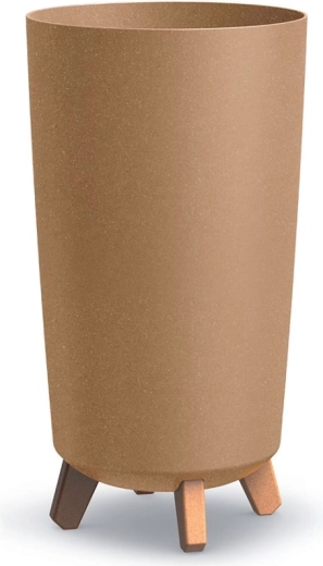Doniczka na nóżkach Gracia Tubus Slim Eco Wood 24 cm naturo