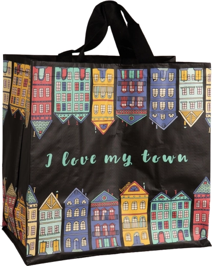 Torba Moje miasto 24 l (35 × 35 × 20 cm) - mix kolorów - 1 szt.
