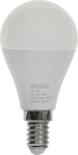 RET LUX żarówka LED mini globe E14 6 W biała dzienna