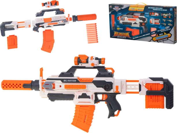 Modułowy piankowy blaster 4w1 z akcesoriami i 30 nabojami