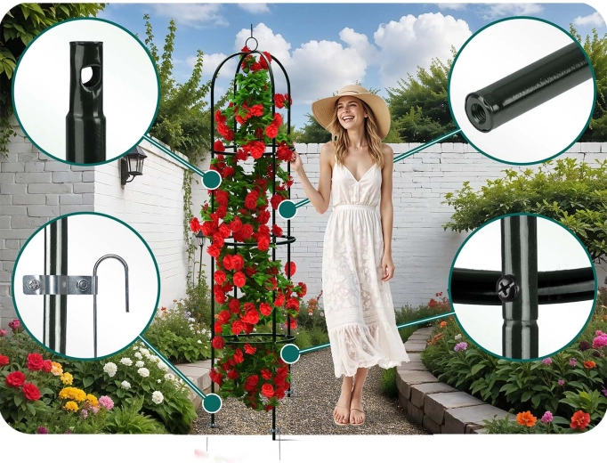 Wytrzymała metalowa konstrukcja z lakierem proszkowym