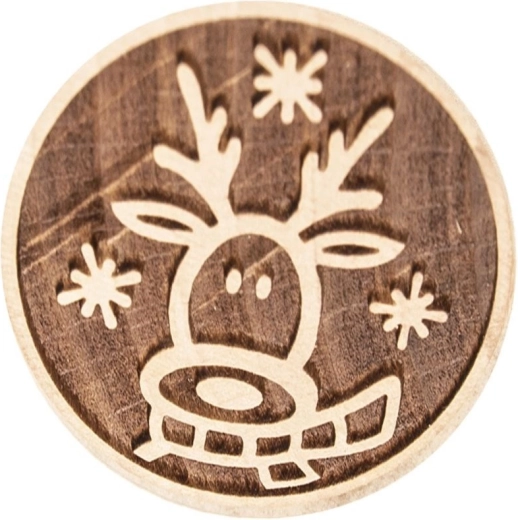 Delikatny, detaliczny motyw renifera