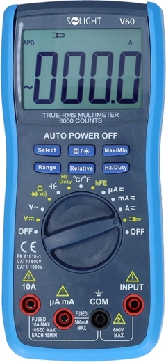 Solight profesjonalny cyfrowy multimetr True-RMS