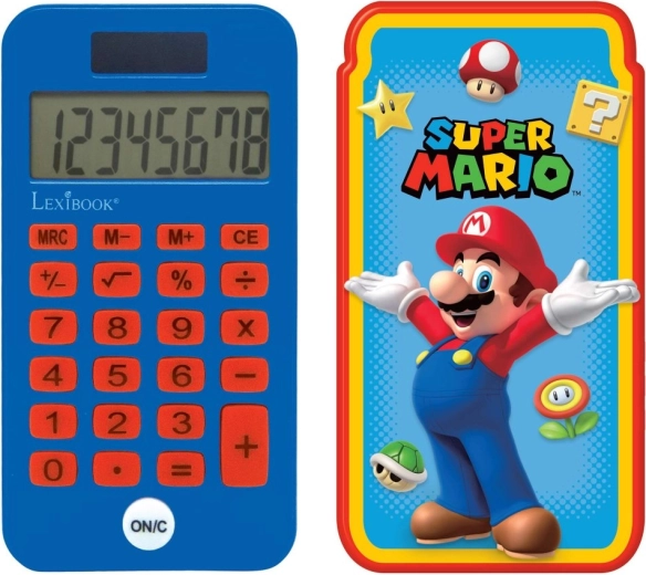 Kieszonkowy kalkulator Mario z ochronną klapką