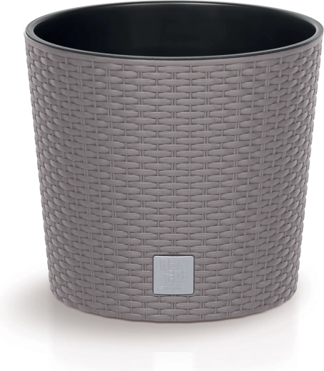 Donica Rato Round z wkładem 25 cm mocca