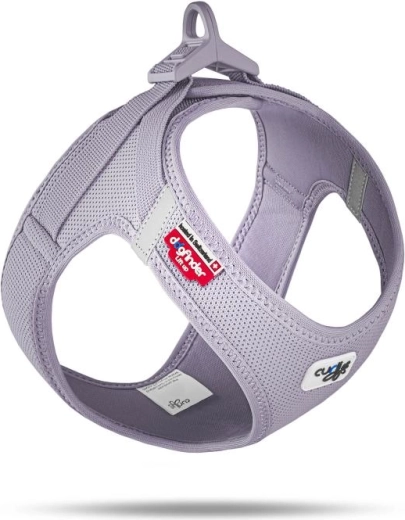 Curli szelki dla psów z klamrą Air-Mesh lilac L (8–13 kg) - 1 sztuka