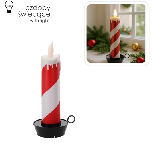 Ciepłe, migoczące światło bez płomienia