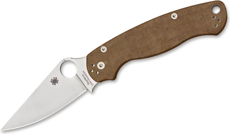 Spyderco Para Military 2 nóż składany z brązową micartą 8,8 cm