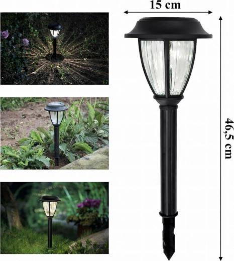 Zestaw 10 szt. solarnych LED lampionów ogrodowych do wbijania w ziemię