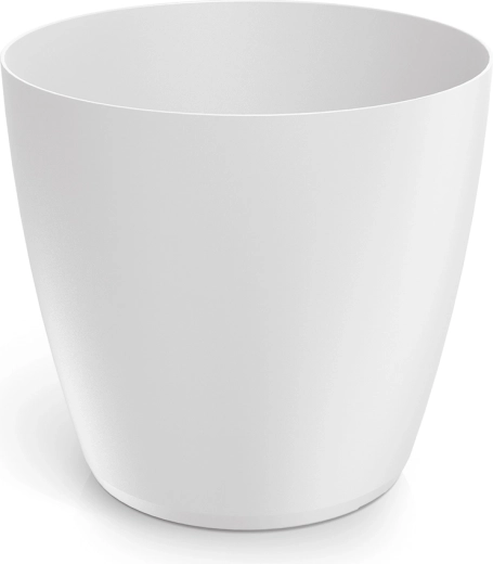 Plastowa doniczka MATE 19,8 cm biała