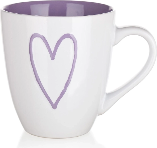 Ceramiczny kubek Hearts 550 ml – mix kolorów