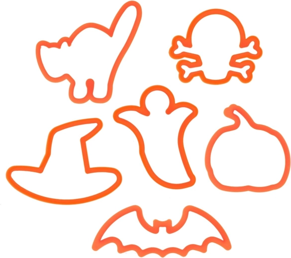 Plastowe wykrawaczki halloween – zestaw 6 szt.