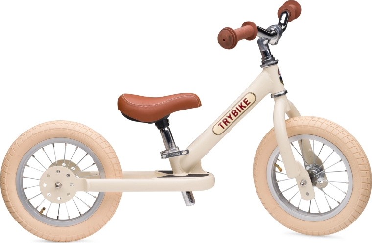 Trybike dziecięcy rowerek biegowy pierwsze kółko kremowy
