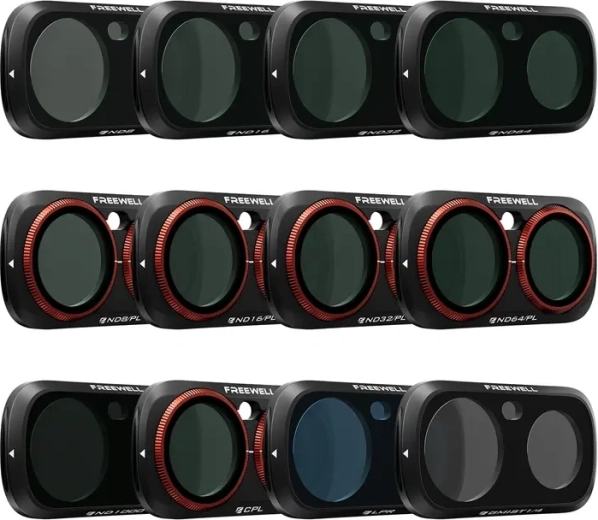 Zestaw filtrów Freewell do Insta360 Luna Ultra (12 szt.)
