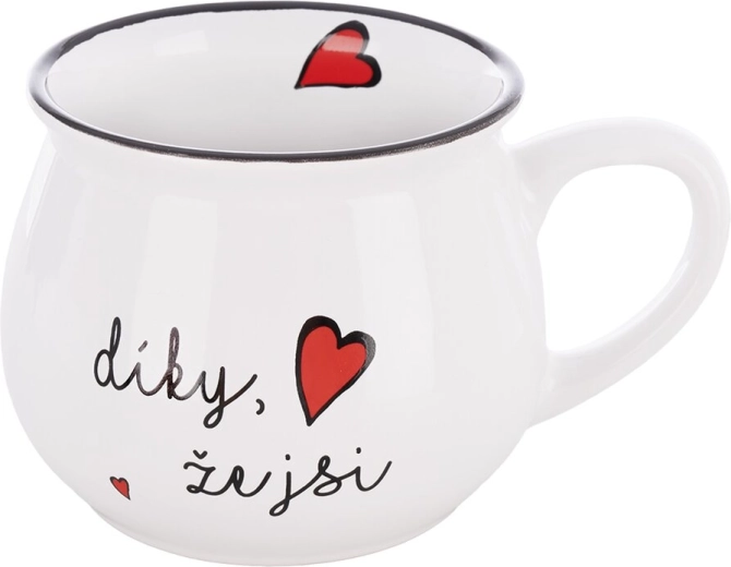 Kubek ceramiczny „Dzięki, że jesteś” 300 ml