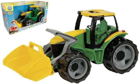 Dziecięcy traktor z łyżką Zielono-Żółty