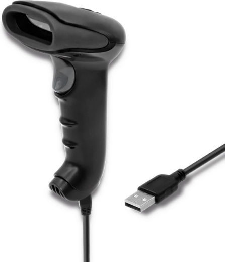 Bezprzewodowy skaner kodów kreskowych 1D i 2D czarny