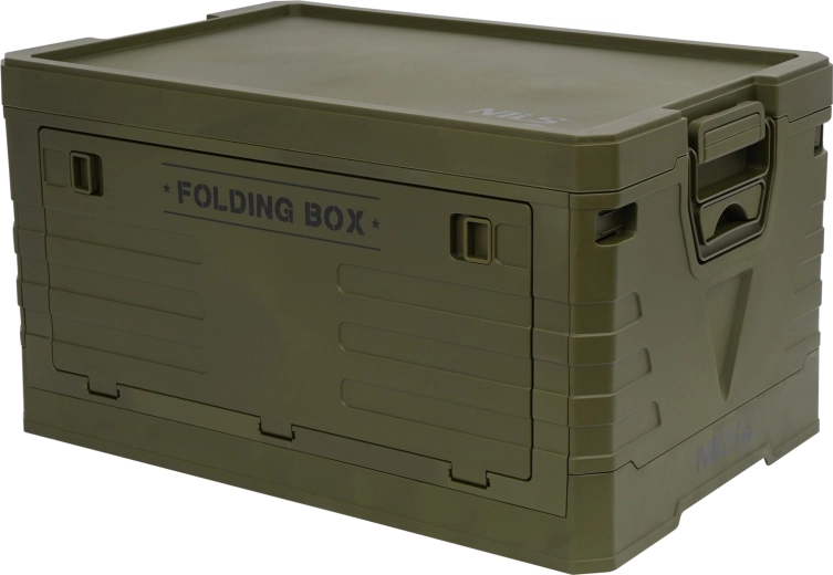 Składany pojemnik z pokrywą 50 l NILS Camp zielony