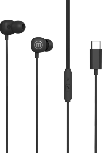 Słuchawki douszne Maxell Square+ z USB-C, czarne
