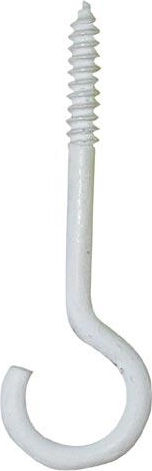 Hak do żyrandola 60 × 4,5 mm biały (10 szt.)