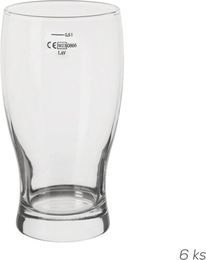 Kufle do piwa Belek 0,5 l (cecha) 6 szt.