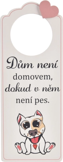 Drewniana zawieszka na drzwi Dog Home