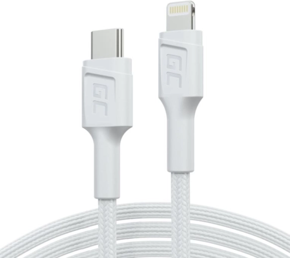 PowerStream kabel USB-C na Lightning 1 m MFi, PD, biały
