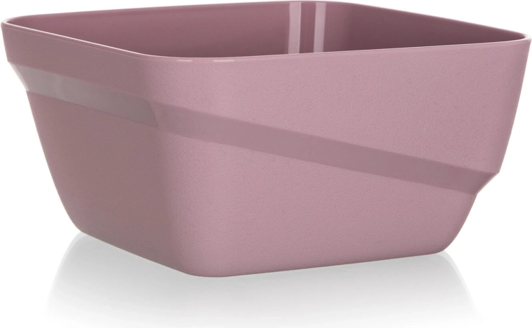 Plastowa miska Culinaria 0,6 l, różowa, 11,5 × 11,5 cm