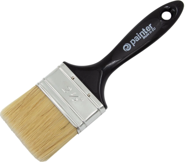 Płaski pędzel malarski 2,5″ z plastikową rączką