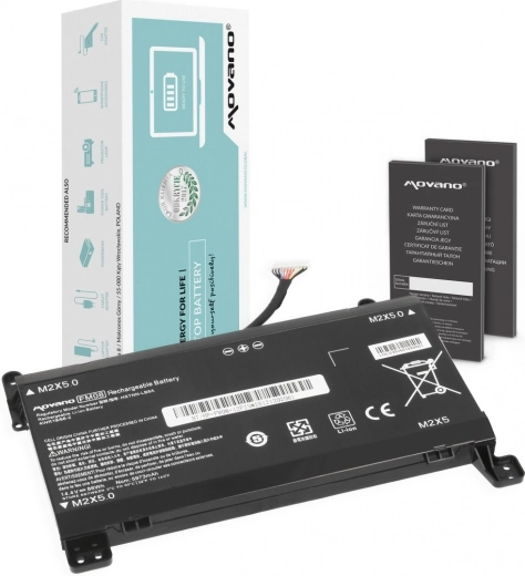 Movano bateria FM08 do HP Omen 17-AN (12pin) 5973 mAh 86 Wh