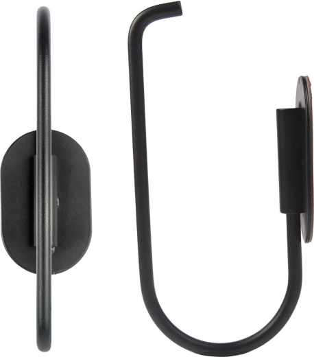 Uchwyt na papier toaletowy z metalu, czarny 13,75 × 6,8 × 4 cm