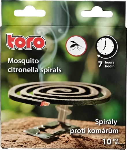 Spirale citronelowe przeciw komarom, 10 szt., czas palenia 7 h