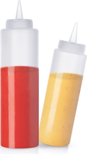 Zestaw butelek dozujących do sosów 250 i 400 ml – 2 szt.