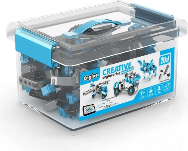 20 modeli w jednym zestawie konstrukcyjnym