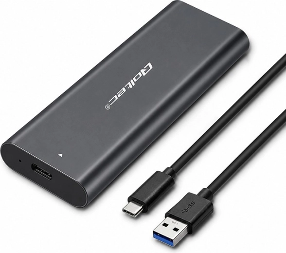 Zewnętrzna aluminiowa obudowa Qoltec do dysku SSD M.2 NVMe z USB-C