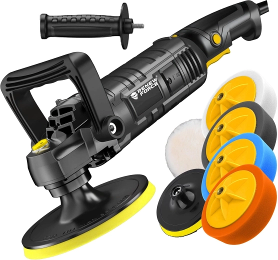 Rotacyjna polerka samochodowa Renew Force 2600 W 150 mm z Soft Start – 1 szt.