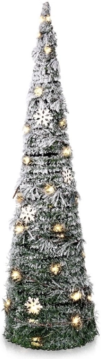 Efekt śniegu i drewniane płatki śniegu