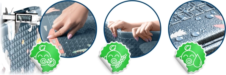 Tłumienie wstrząsów i izolacja termiczna dzięki 1 cm XPE