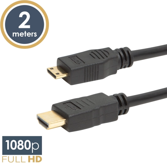 Mini kabel HDMI z micro HDMI, 2 m
