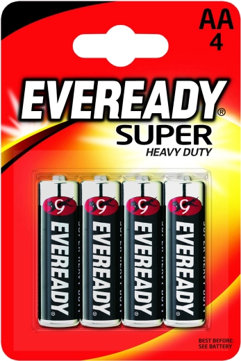 Baterie cynkowo-chlorowe Energizer Eveready Super Heavy Duty AA R6 - 4 szt.