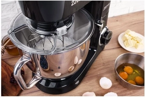 Duża misa ze stali nierdzewnej 6,5 l z praktycznym uchwytem