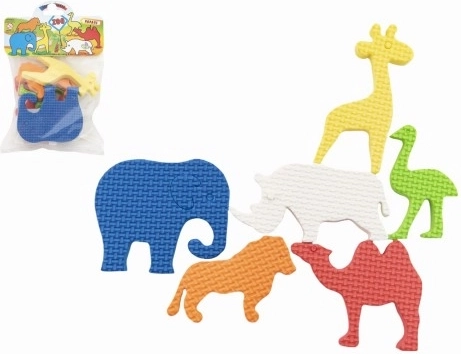Teddies naklejki wodne zoo – zestaw 6 sztuk