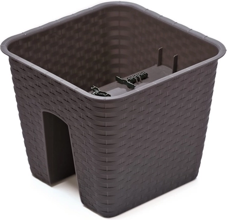 Doniczka na balustradę Ratolla 28 cm antracyt
